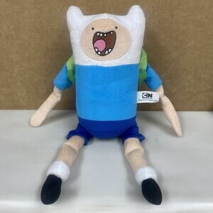 Adventure Time Finn The Human Plush Cartoon Network CN Jazwares 13.5”